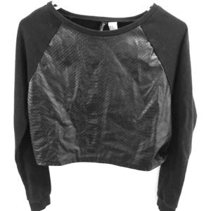 Faux Snake Skin Long Sleeve